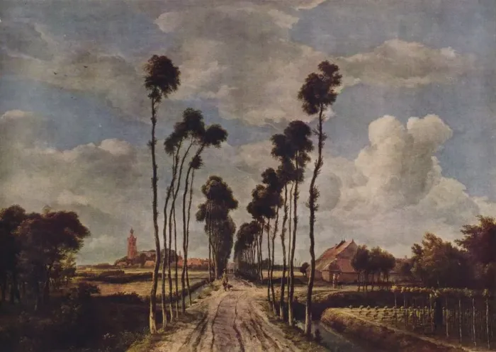 Framed Print : The Avenue at Middelharnis, 1689, (1938). Artist: Meindert Hobbema Framed Print : The Avenue at Middelharnis, 1689, (1938). Artist: Meindert Hobbema