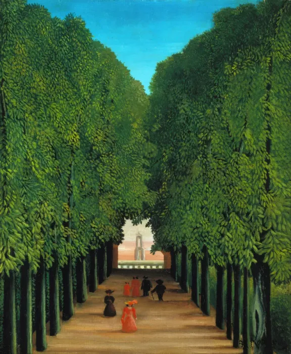 Framed Print : The Avenue in the Park at Saint Cloud. Artist: Rousseau, Henri Julien Felix (1844-1910) Framed Print : The Avenue in the Park at Saint Cloud. Artist: Rousseau, Henri Julien Felix (1844-1910)