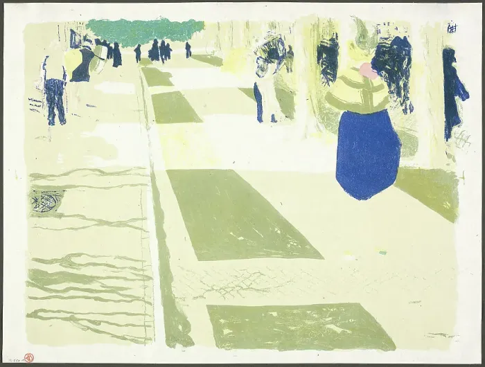 Framed Print : The Avenue, plate two from Landscapes and Interiors, 1899. Creator: Edouard Vuillard Framed Print : The Avenue, plate two from Landscapes and Interiors, 1899. Creator: Edouard Vuillard