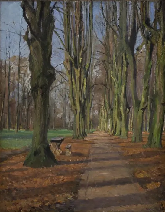 Framed Print : An Avenue in Sondermarken. Frederiksberg, 1889. Creator: Albert Gottschalk Framed Print : An Avenue in Sondermarken. Frederiksberg, 1889. Creator: Albert Gottschalk