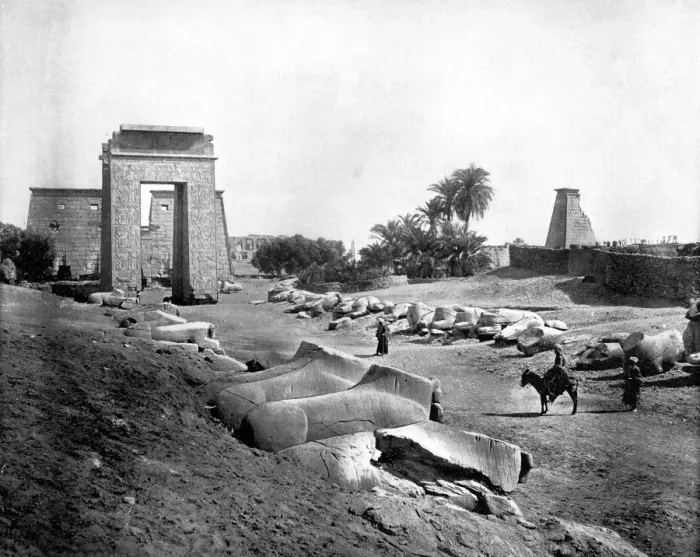 Framed Print : Avenue of Sphinxes, Karnak, Egypt, 1893. Artist: John L Stoddard Framed Print : Avenue of Sphinxes, Karnak, Egypt, 1893. Artist: John L Stoddard