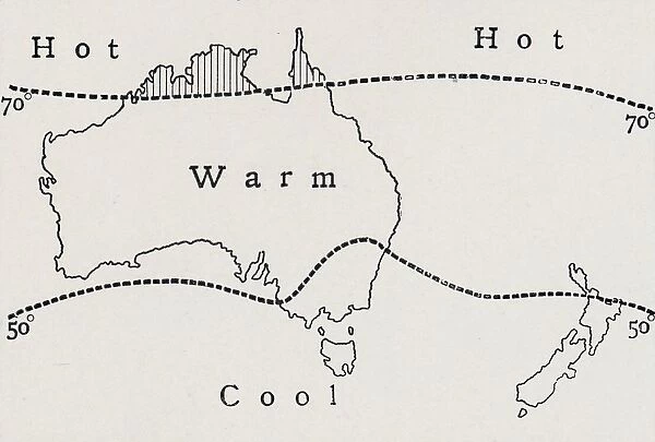 Average July Temperature, 1923. Creator: Unknown