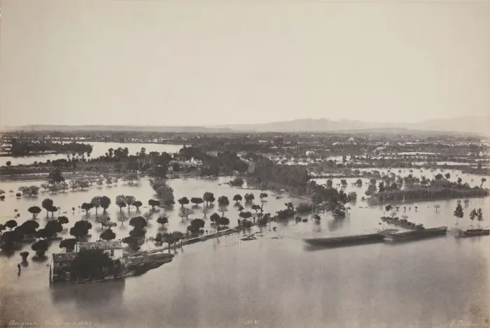 Framed Print : Avignon (Flood of 1856) (Avignon [Inondation de 1856]), 1856. Creator: Edouard Baldus