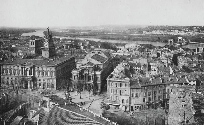 Framed Print : Avignon - General View Taken From St. Laurent Tower, c1925 Framed Print : Avignon - General View Taken From St. Laurent Tower, c1925