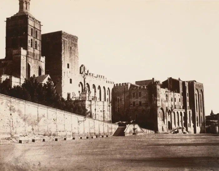 Framed Print : Avignon, Palais des Papes, 1859 or after. Creator: Edouard Baldus Framed Print : Avignon, Palais des Papes, 1859 or after. Creator: Edouard Baldus