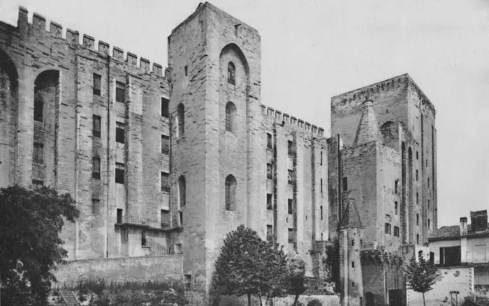 Framed Print : Avignon. - Popes Palace St. Jean and Trouillas Towers (West Front), c1925 Framed Print : Avignon. - Popes Palace St. Jean and Trouillas Towers (West Front), c1925