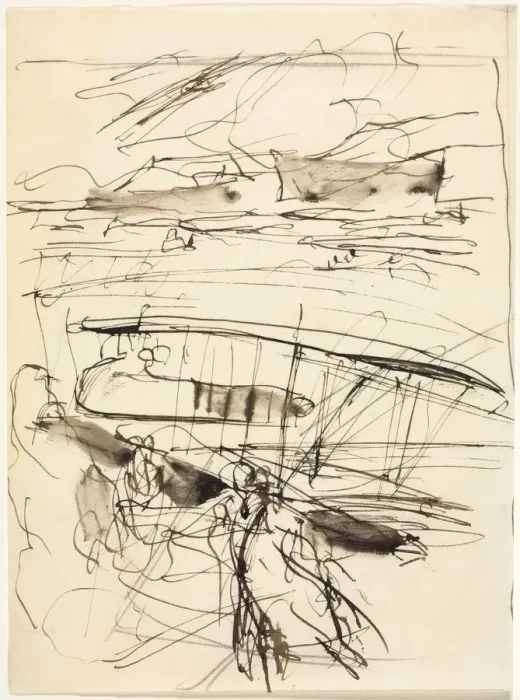 Framed Print : Avions reposant sur le terrain, 1914. Creator: Auguste Louis Lepere (French, 1849-1918) Framed Print : Avions reposant sur le terrain, 1914. Creator: Auguste Louis Lepere (French, 1849-1918)