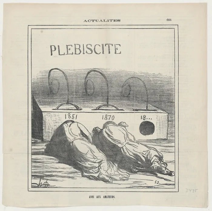 Framed Print : Avis aux amateurs, 1871. Creator: Honore Daumier Framed Print : Avis aux amateurs, 1871. Creator: Honore Daumier