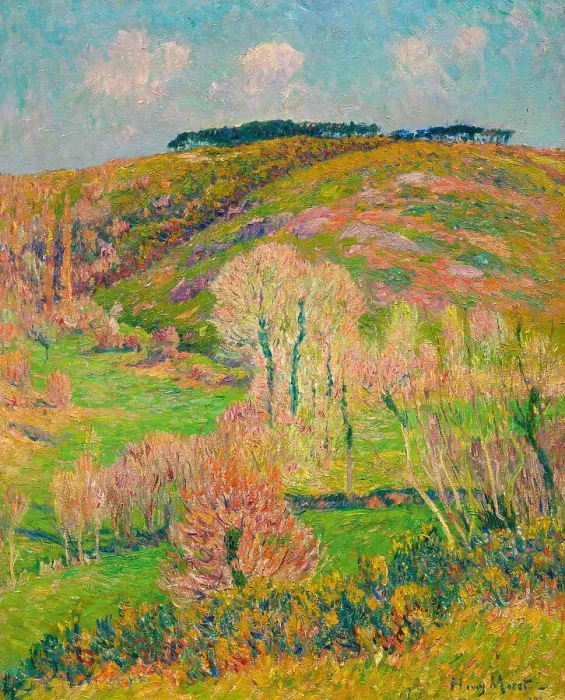 Framed Print : Avril en Bretagne, 1900. Creator: Moret, Henry (1856-1913) Framed Print : Avril en Bretagne, 1900. Creator: Moret, Henry (1856-1913)
