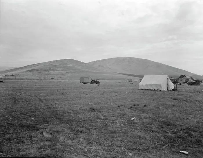 Framed Print : Awaiting the opening of orange picking season, near Porterville, California, 1936. Creator: Dorothea Lange Framed Print : Awaiting the opening of orange picking season, near Porterville, California, 1936. Creator: Dorothea Lange