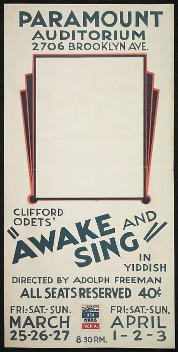 Framed Print : Awake and Sing, [193-]. Creator: Unknown