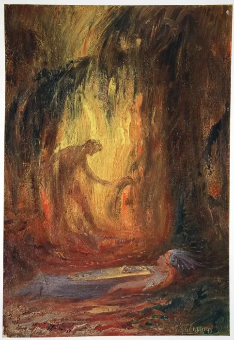 Framed Print : Awakening of Brunnhilde, 1906 Framed Print : Awakening of Brunnhilde, 1906