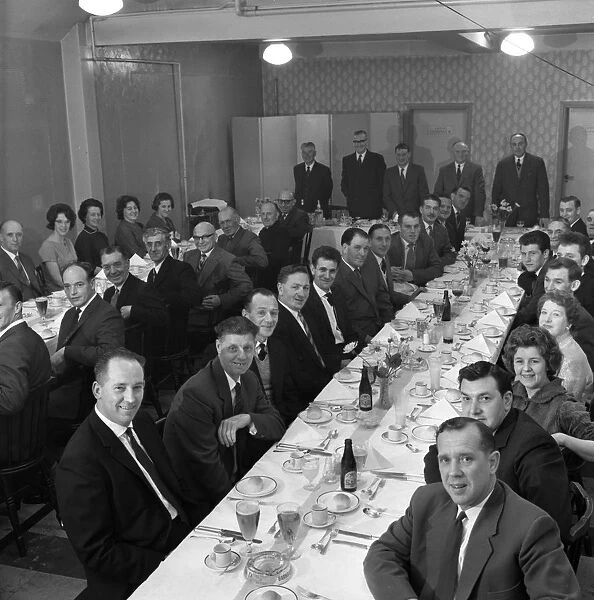 Awards ceremony dinner for ICI employees, Doncaster, South Yorkshire, 1962. Artist
