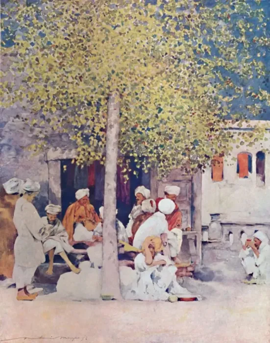 Framed Print : Away from the Show, 1903. Artist: Mortimer L Menpes Framed Print : Away from the Show, 1903. Artist: Mortimer L Menpes