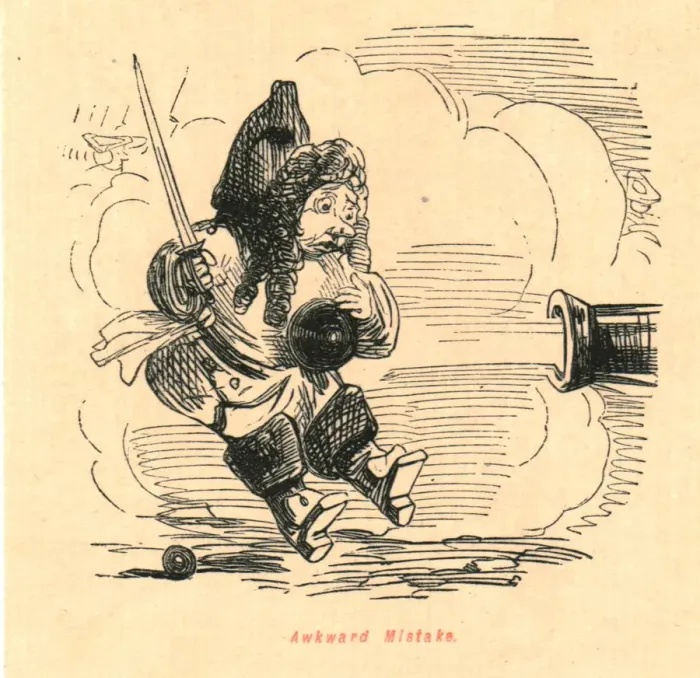 Framed Print : Awkward Mistake, 1897. Creator: John Leech Framed Print : Awkward Mistake, 1897. Creator: John Leech
