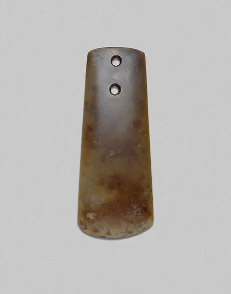 Axe, Neolithic period, probably Songze culture, c. 4000-3000 B. C. Creator: Unknown
