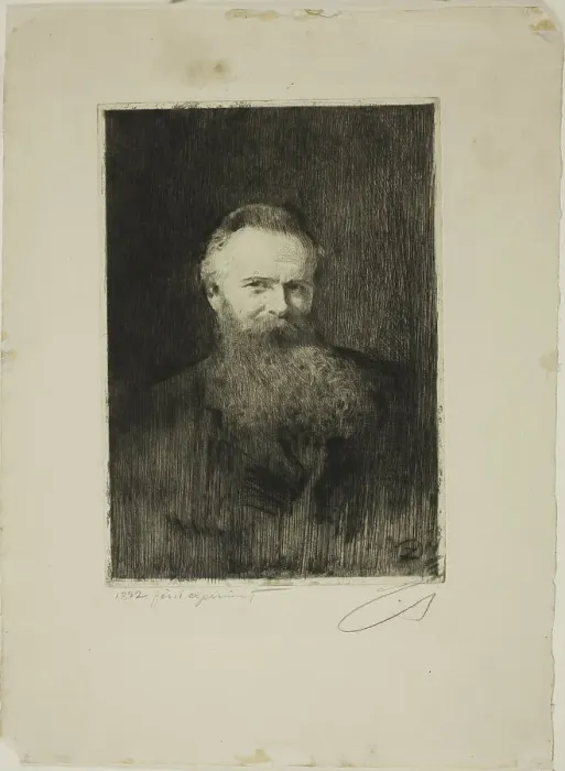 Framed Print : Axel Herman Haig II, 1882. Creator: Anders Leonard Zorn Framed Print : Axel Herman Haig II, 1882. Creator: Anders Leonard Zorn