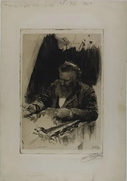 Framed Print : Axel Herman Haig III, 1884. Creator: Anders Leonard Zorn Framed Print : Axel Herman Haig III, 1884. Creator: Anders Leonard Zorn