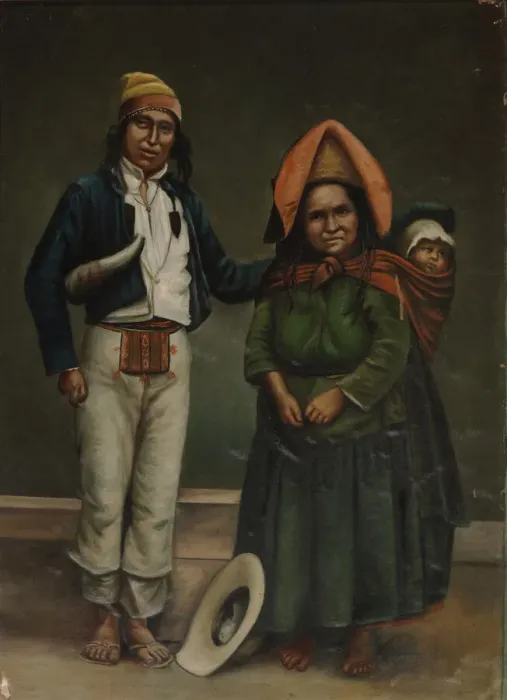 Framed Print : Aymara Indians, ca. 1890-1892. Creator: Unknown Framed Print : Aymara Indians, ca. 1890-1892. Creator: Unknown