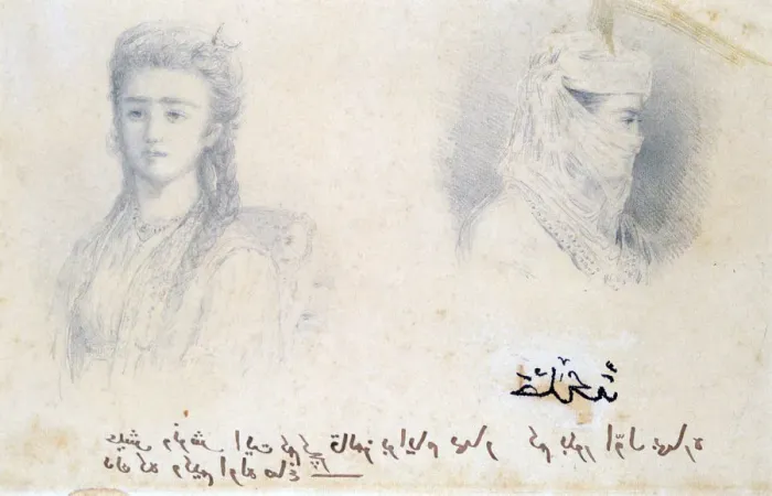 Framed Print : Aziyade, c1879. Artist: Louis Marie Julien Viaud Framed Print : Aziyade, c1879. Artist: Louis Marie Julien Viaud