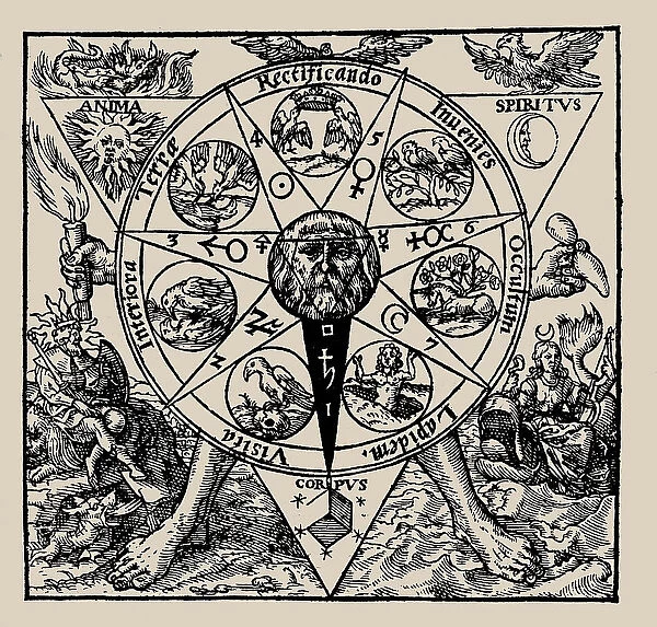 Azoth, Sive Aureliae Occultae Philosophorum... by Basilius Valentinus, 1613. Creator: Unknown artist