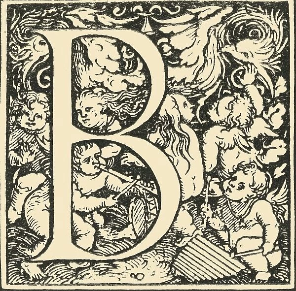 B - An Alphabet by Hans Weiditz, c1520-1521, (1908). Creator: Hans Weiditz