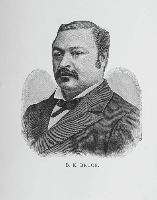 Framed Print : B. K. Bruce, 1887. Creator: Unknown Framed Print : B. K. Bruce, 1887. Creator: Unknown