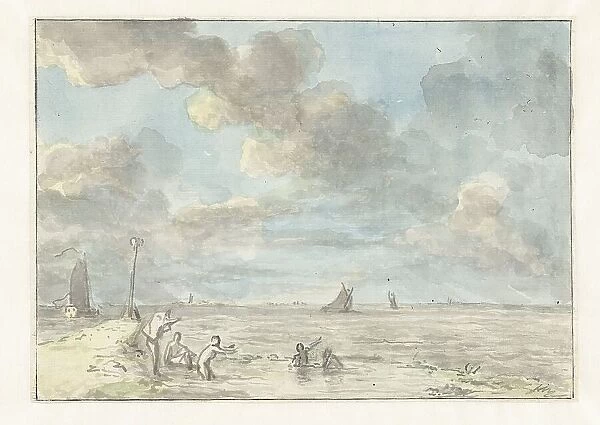 De Baak, a seaside resort on the IJ, 1803. Creator: Juriaan Andriessen