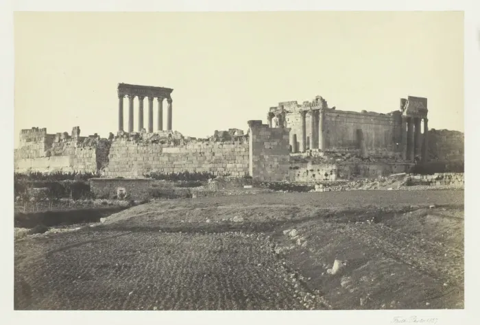 Framed Print : Baalbec, from the South, 1857. Creator: Francis Frith Framed Print : Baalbec, from the South, 1857. Creator: Francis Frith