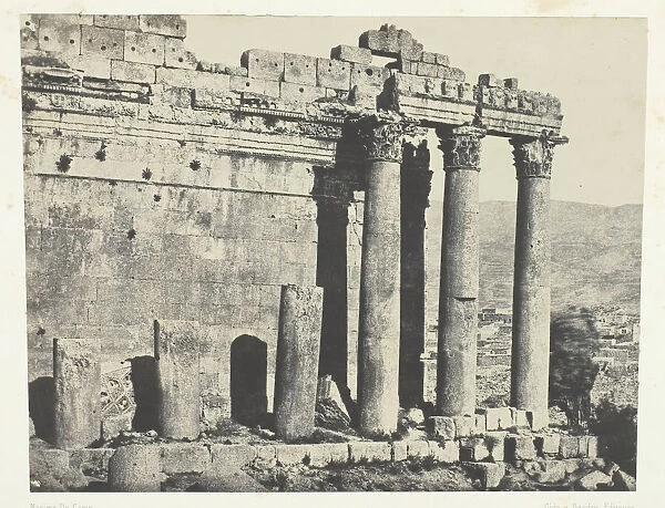 Baalbeck (Heliopolis), Temple Du Jupiter, Facade Occidentale;Syrie, 1849  /  51