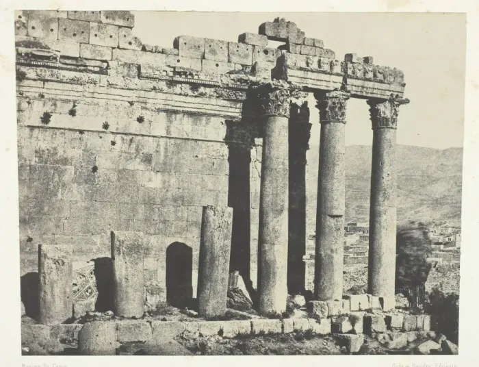 Framed Print : Baalbeck (Heliopolis), Temple Du Jupiter, Facade Occidentale;Syrie, 1849 / 51 Framed Print : Baalbeck (Heliopolis), Temple Du Jupiter, Facade Occidentale;Syrie, 1849 / 51
