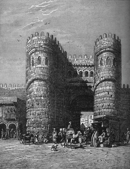 Framed Print : Bab-El-Footoh, One of the Gates of Cairo, 1878, (c1882)