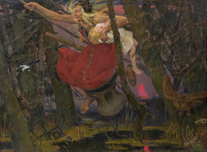 Framed Print : Baba Yaga, 1917. Creator: Vasnetsov, Viktor Mikhaylovich (1848-1926) Framed Print : Baba Yaga, 1917. Creator: Vasnetsov, Viktor Mikhaylovich (1848-1926)
