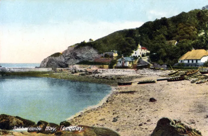 Framed Print : Babbacombe bay, Torquay, Devon, 20th century. Artist: Francis Frith Framed Print : Babbacombe bay, Torquay, Devon, 20th century. Artist: Francis Frith