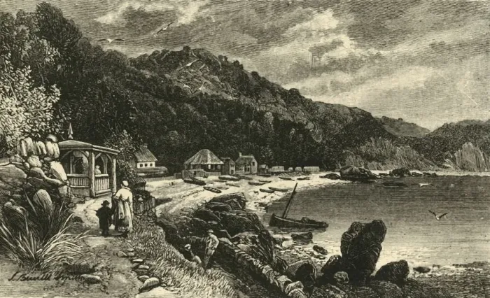 Framed Print : Babbicombe Bay, 1898. Creator: Unknown Framed Print : Babbicombe Bay, 1898. Creator: Unknown