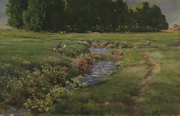 Framed Print : The Babbling Brook, n. d. Creator: William Henry Holmes Framed Print : The Babbling Brook, n. d. Creator: William Henry Holmes
