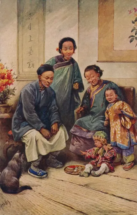 Framed Print : A Baby Boys Birthday, c1910. Artist: Evelyn Elizabeth Hardy Framed Print : A Baby Boys Birthday, c1910. Artist: Evelyn Elizabeth Hardy