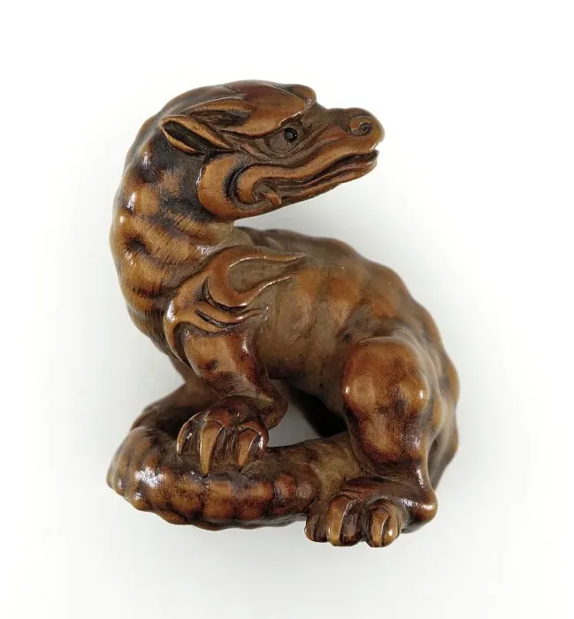Framed Print : Baby Dragon, early 19th century. Creator: Kano Tomokazu