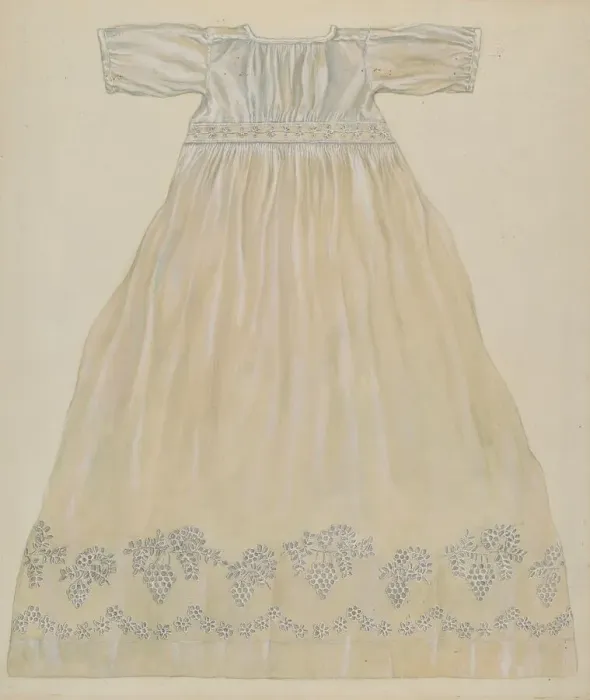 Framed Print : Baby Dress, c. 1938. Creator: Cecil Smith Framed Print : Baby Dress, c. 1938. Creator: Cecil Smith