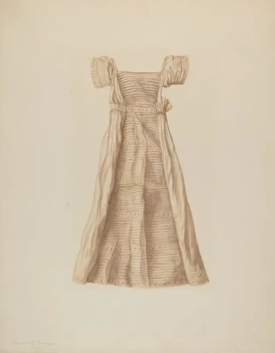 Framed Print : Baby Dress, c. 1939. Creator: Manuel G. Runyan Framed Print : Baby Dress, c. 1939. Creator: Manuel G. Runyan
