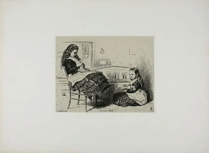 Framed Print : The Baby House, 1863. Creator: John Everett Millais Framed Print : The Baby House, 1863. Creator: John Everett Millais
