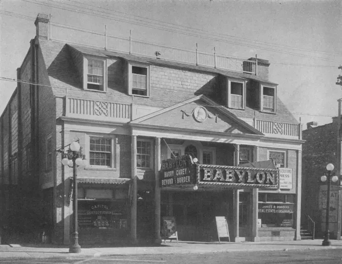Framed Print : The Babylon Theatre, Babylon, New York, 1925 Framed Print : The Babylon Theatre, Babylon, New York, 1925