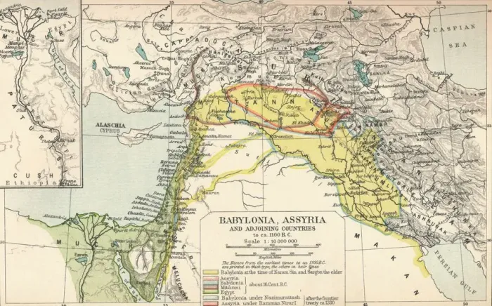 Framed Print : Babylonia, Assyria and Adjoining Countries, c1902, (1903) Framed Print : Babylonia, Assyria and Adjoining Countries, c1902, (1903)