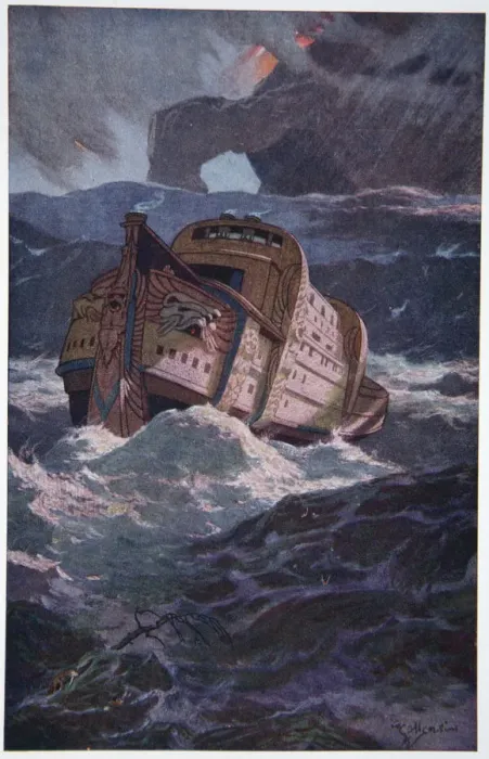 Framed Print : The Babylonian Deluge, 1915. Artist: Ernest Wellcousins Framed Print : The Babylonian Deluge, 1915. Artist: Ernest Wellcousins