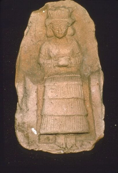 Babylonian Terracotta Plague of Goddess Astarte, c2000BC-1600 BC