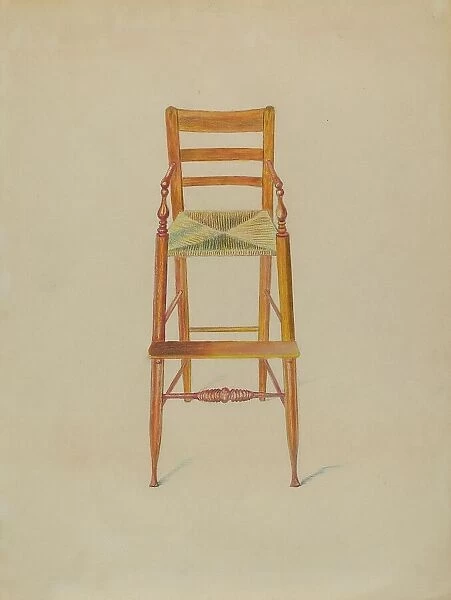Baby's High Chair, c. 1936. Creator: Edith Magnette