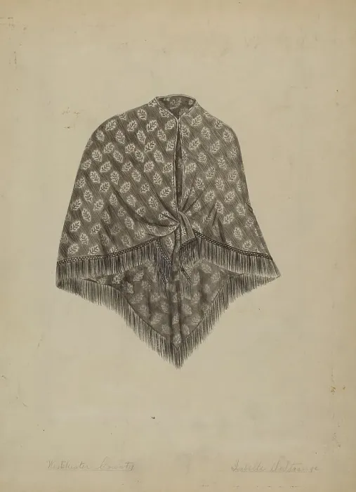 Framed Print : Baby's Hood, c. 1937. Creator: Isabelle De Strange Framed Print : Baby's Hood, c. 1937. Creator: Isabelle De Strange