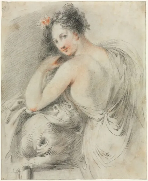 Framed Print : Baccante. Creator: Francesco Bartolozzi (British, 1727-1815)