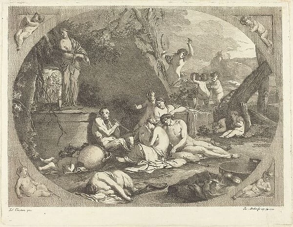 Bacchanal, 1770. Creator: Jacob Wilhelm Mechau