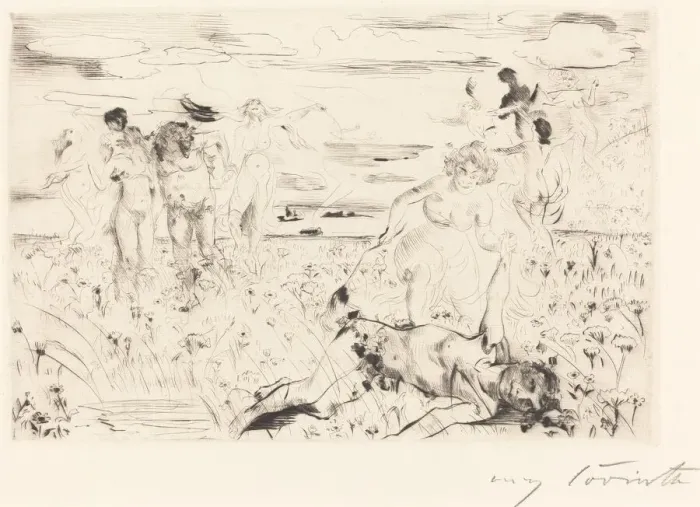 Framed Print : Bacchanal, 1914. Creator: Lovis Corinth Framed Print : Bacchanal, 1914. Creator: Lovis Corinth